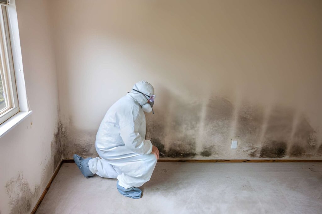 mold removal chattanooga worker
